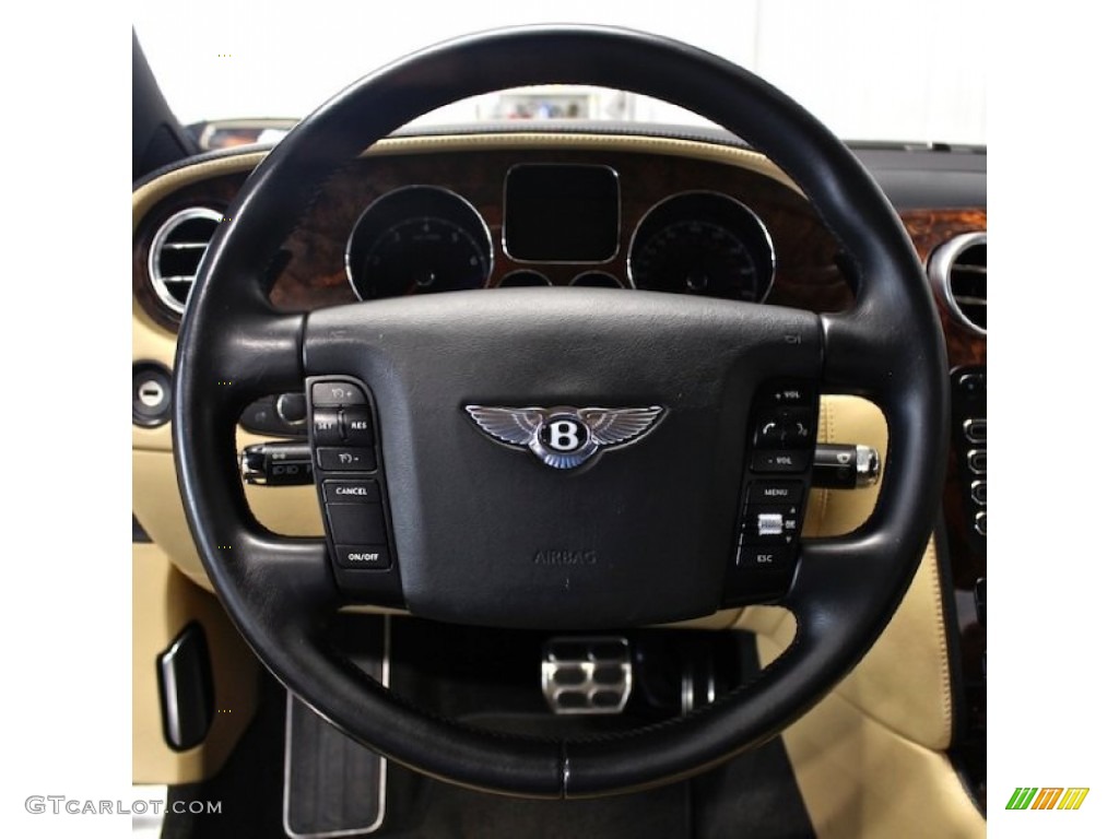 2004 Bentley Continental GT Standard Continental GT Model Saffron Steering Wheel Photo #80623231