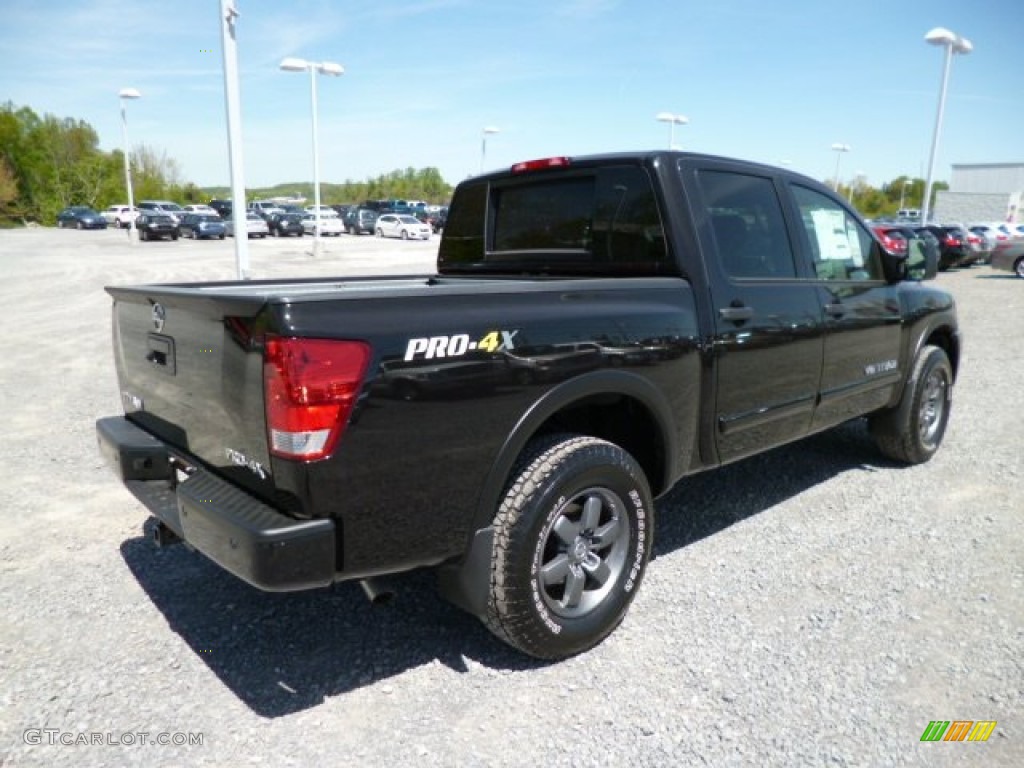 Galaxy Black 2013 Nissan Titan Pro-4X Crew Cab 4x4 Exterior Photo #80623838