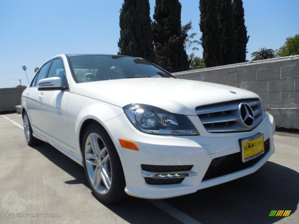 2013 C 250 Sport - Polar White / Ash/Black photo #1