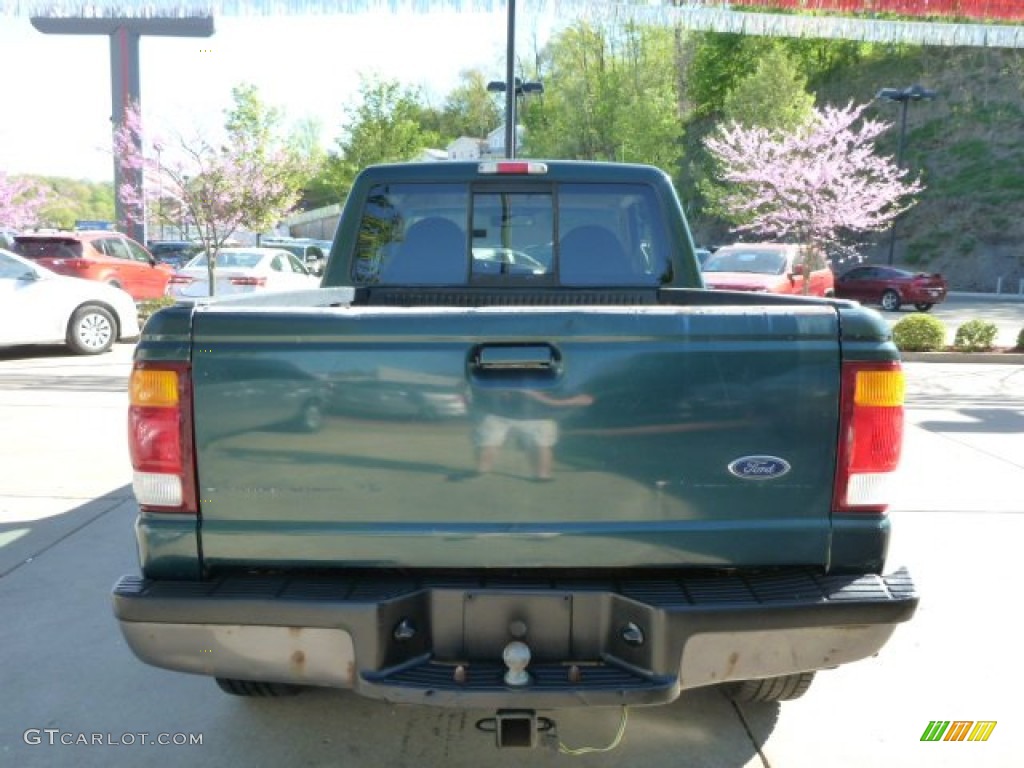 1998 Ranger XLT Extended Cab 4x4 - Deep Emerald Green Metallic / Medium Prairie Tan photo #14
