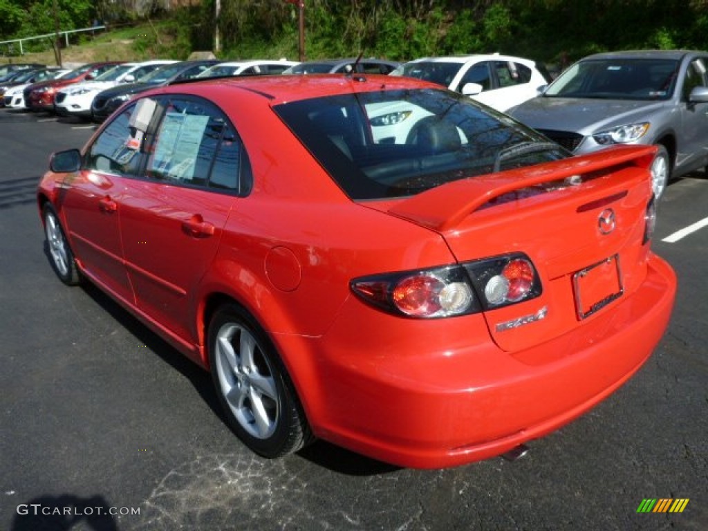 2007 MAZDA6 i Touring Hatchback - Volcanic Red / Black photo #10