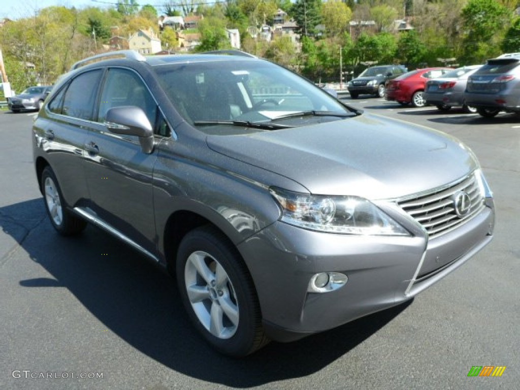 2013 RX 350 AWD - Nebula Gray Pearl / Black/Ebony Birds Eye Maple photo #6