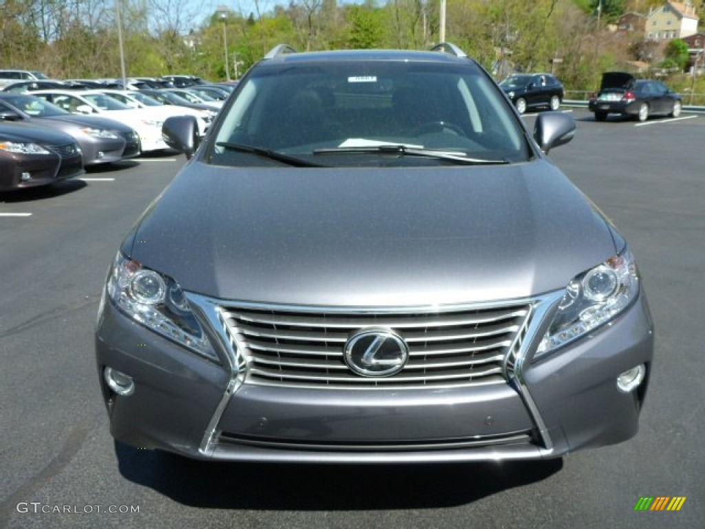 2013 RX 350 AWD - Nebula Gray Pearl / Black/Ebony Birds Eye Maple photo #7