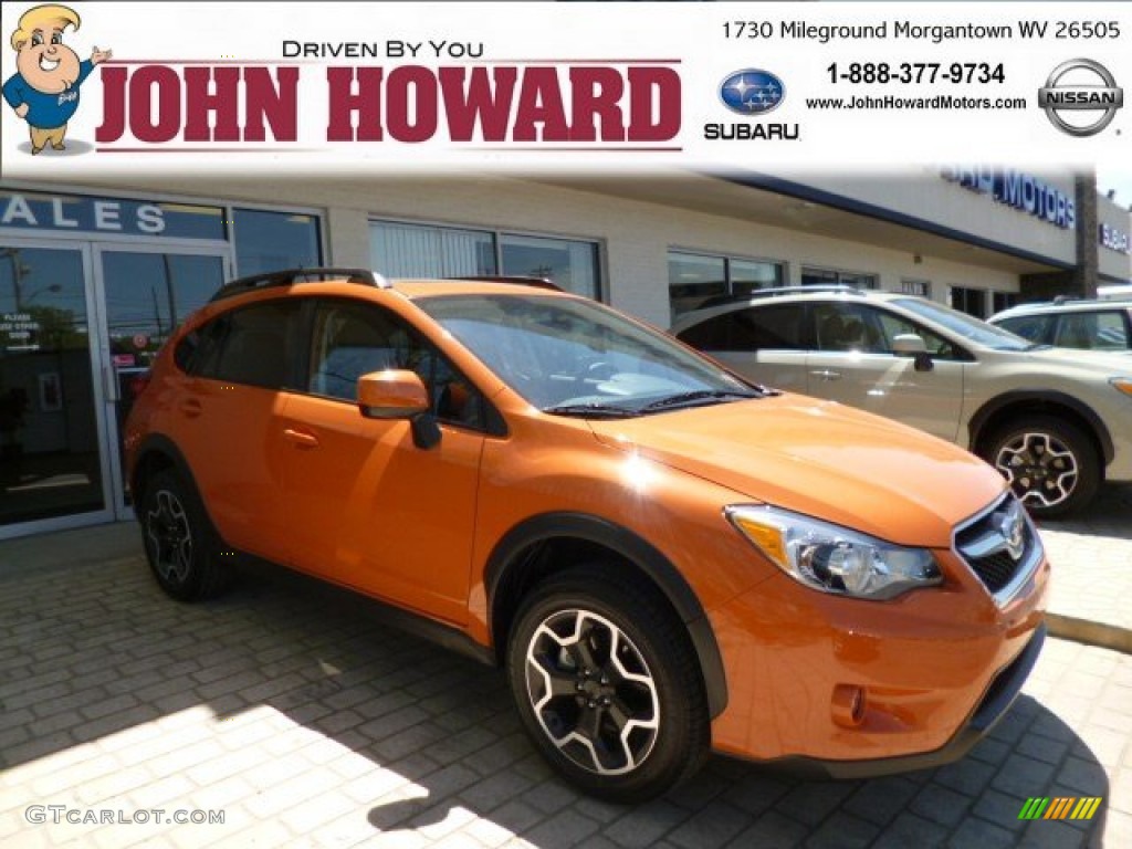 2013 XV Crosstrek 2.0 Limited - Tangerine Orange Pearl / Black photo #1
