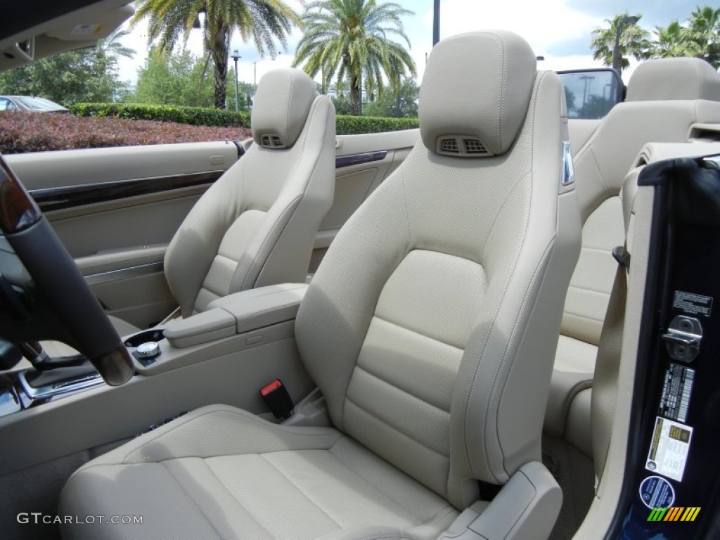 2013 E 550 Cabriolet - Lunar Blue Metallic / Almond/Mocha photo #17