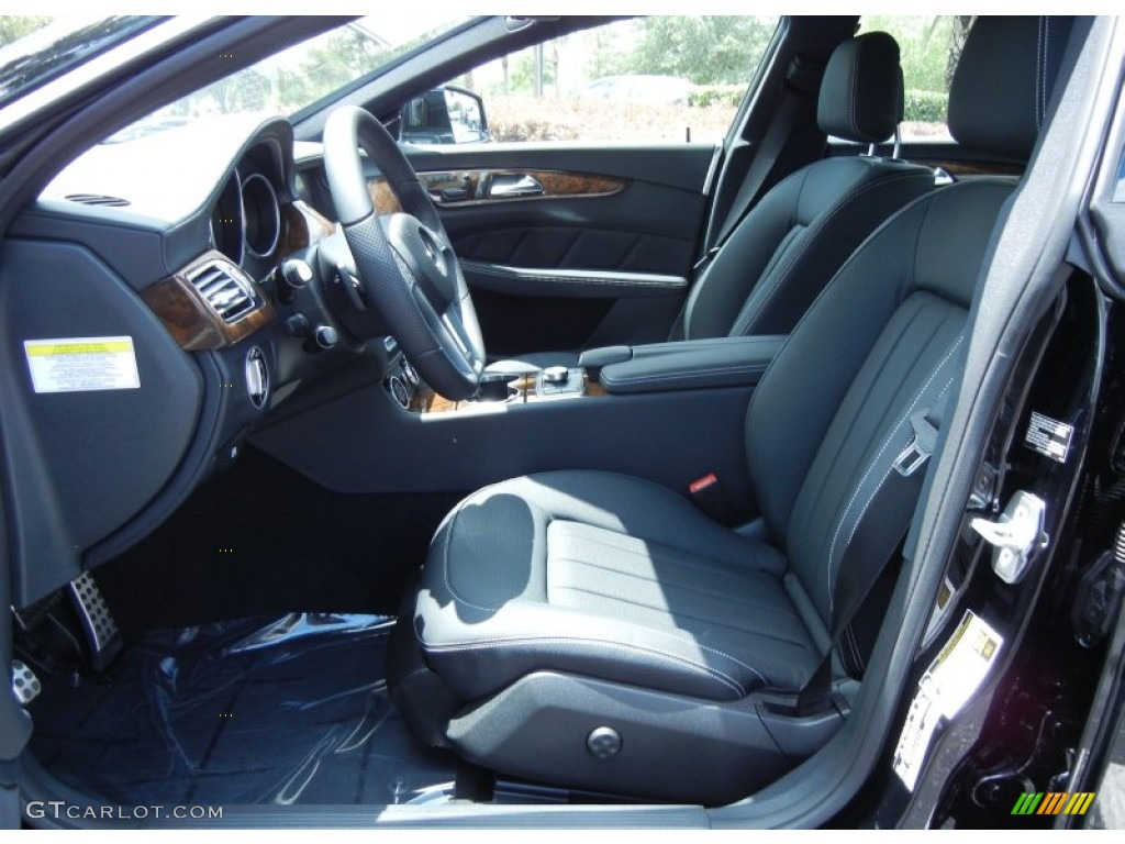Black Interior 2014 Mercedes-Benz CLS 550 Coupe Photo #80627777