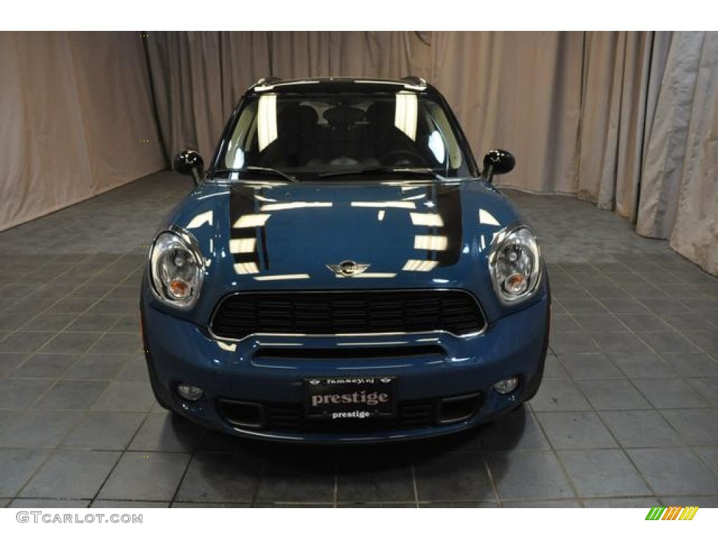 2012 Cooper S Countryman - Surf Blue / Carbon Black photo #3