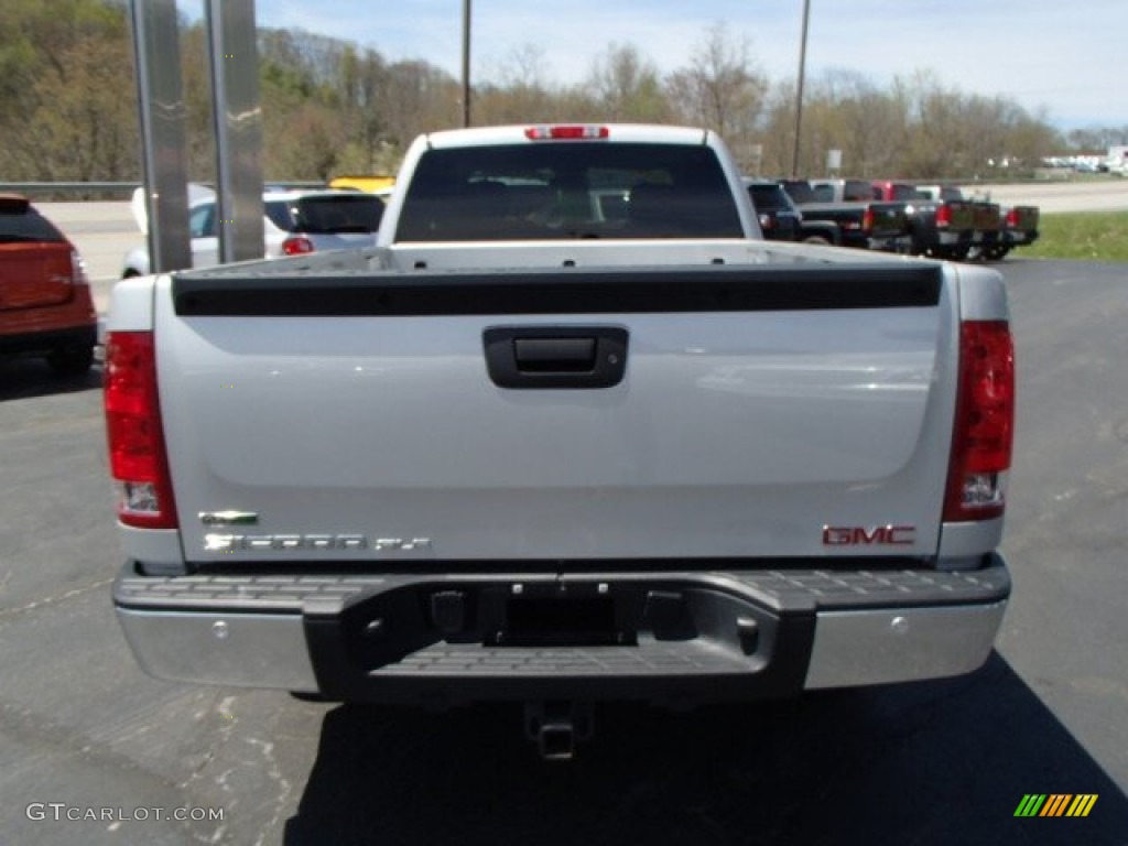 2010 Sierra 1500 SLE Extended Cab 4x4 - Pure Silver Metallic / Ebony photo #7