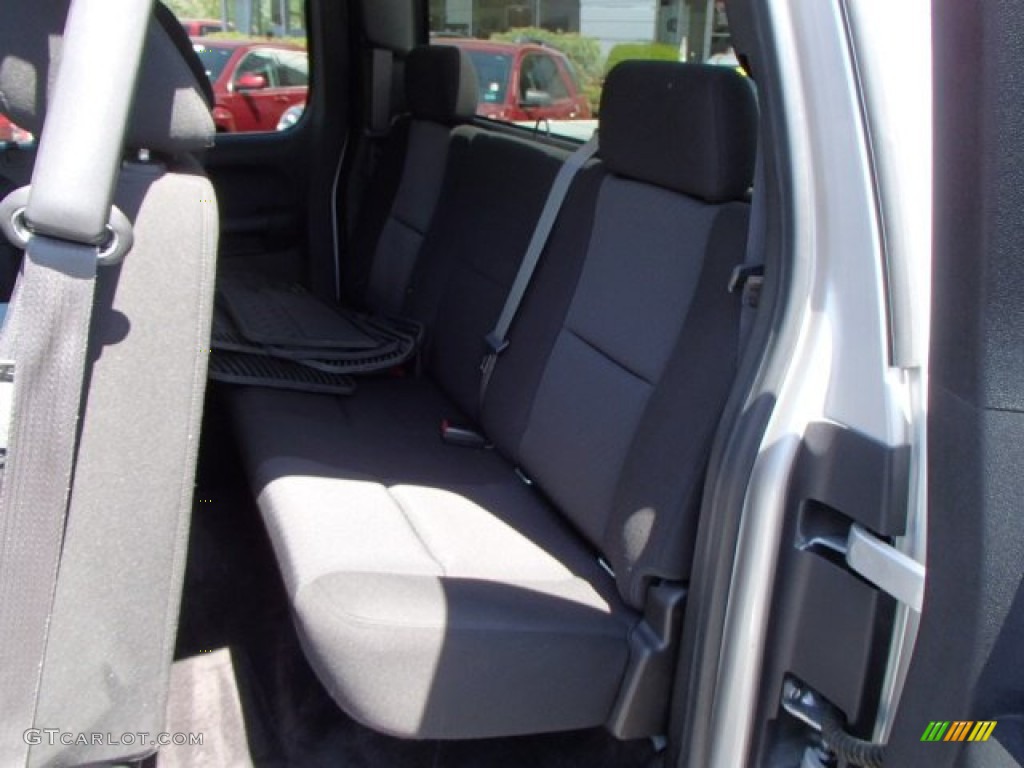 2010 Sierra 1500 SLE Extended Cab 4x4 - Pure Silver Metallic / Ebony photo #13