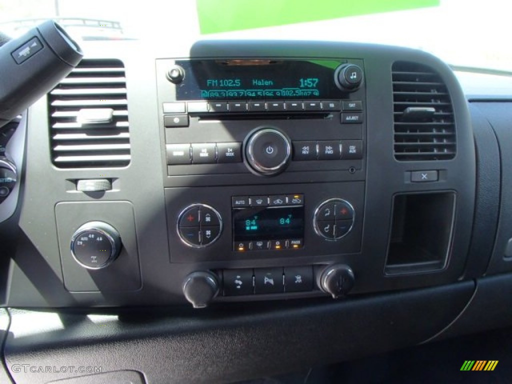 2010 Sierra 1500 SLE Extended Cab 4x4 - Pure Silver Metallic / Ebony photo #16