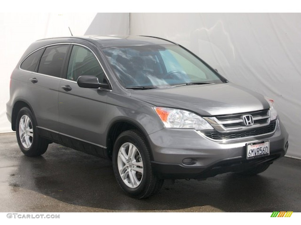 2010 CR-V EX - Polished Metal Metallic / Black photo #6