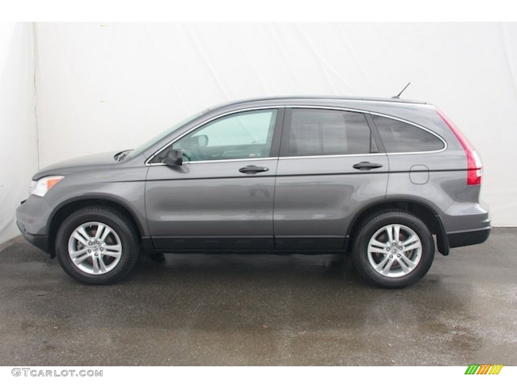 2010 CR-V EX - Polished Metal Metallic / Black photo #8