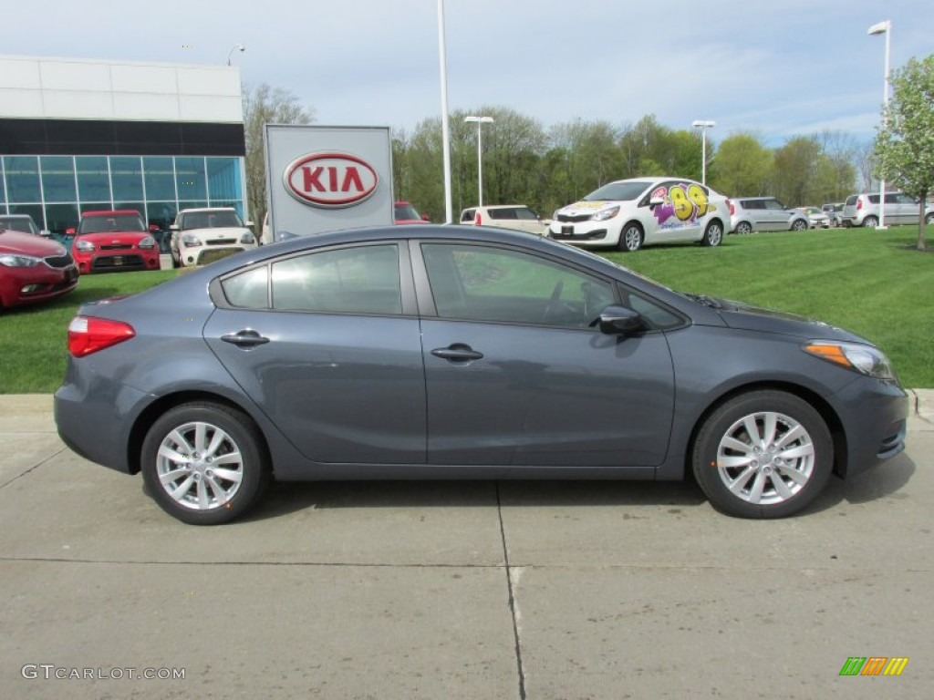 Steel Blue 2014 Kia Forte LX Exterior Photo #80634101