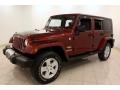 Red Rock Crystal Pearl 2010 Jeep Wrangler Unlimited Sahara 4x4 Exterior