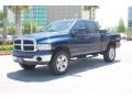 2005 Patriot Blue Pearl Dodge Ram 1500 SLT Quad Cab 4x4  photo #2