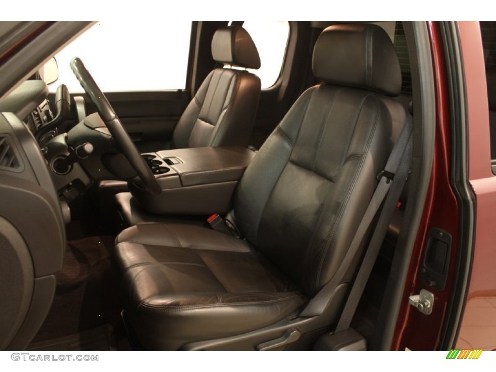 Ebony Interior 2008 Chevrolet Silverado 1500 LT Extended Cab 4x4 Photo #80635705