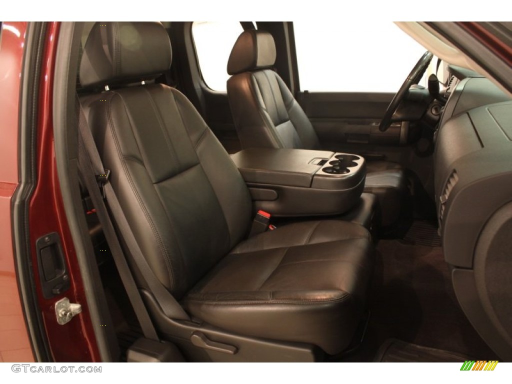 Ebony Interior 2008 Chevrolet Silverado 1500 LT Extended Cab 4x4 Photo #80635819