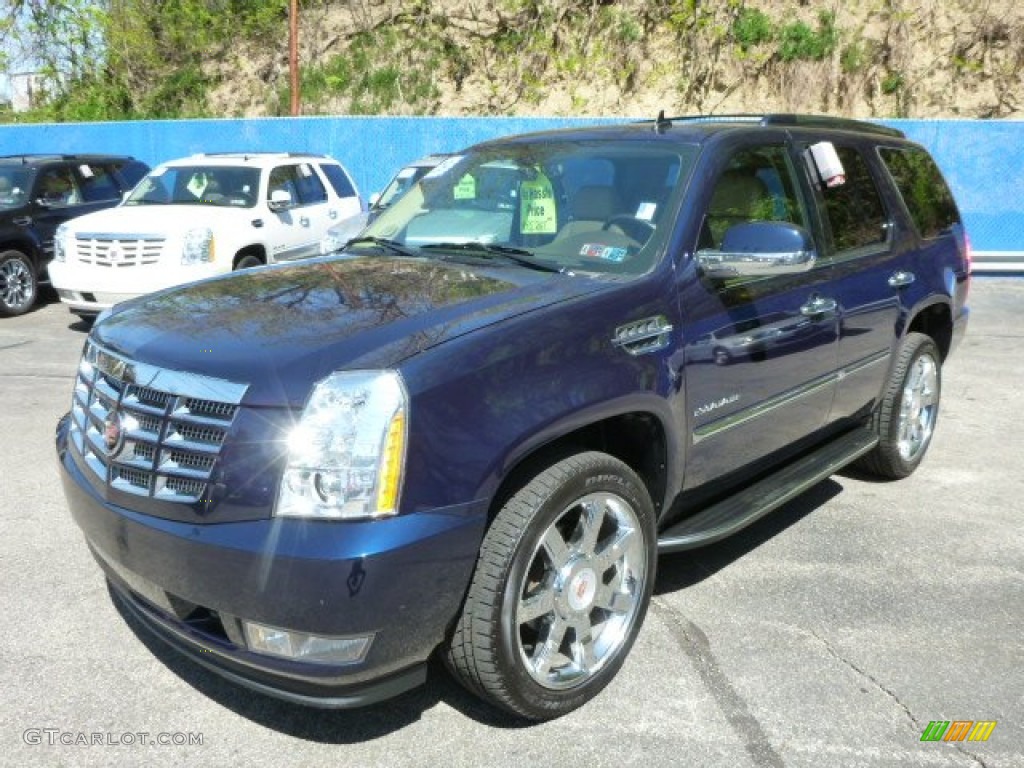 2009 Escalade AWD - Blue Chip / Cocoa/Cashmere photo #1