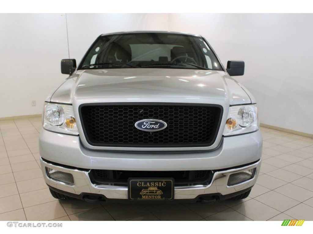 2005 F150 XLT SuperCab 4x4 - Silver Metallic / Medium Flint/Dark Flint Grey photo #2