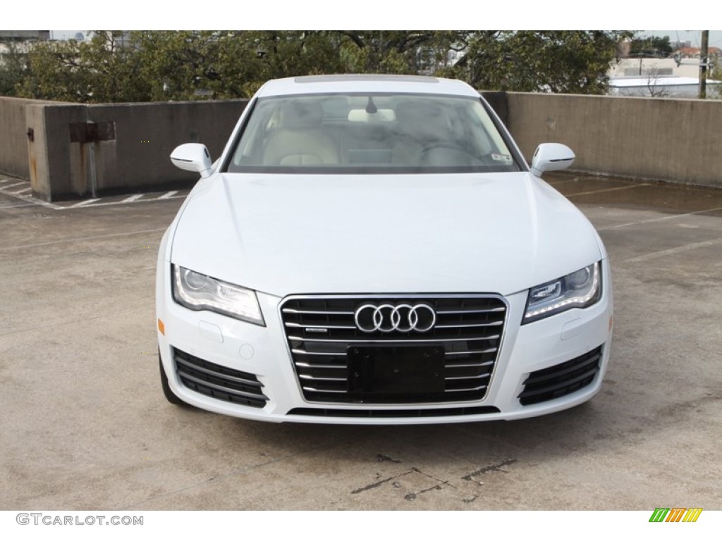 Glacier White Metallic 2013 Audi A7 3.0T quattro Premium Plus Exterior Photo #80640427