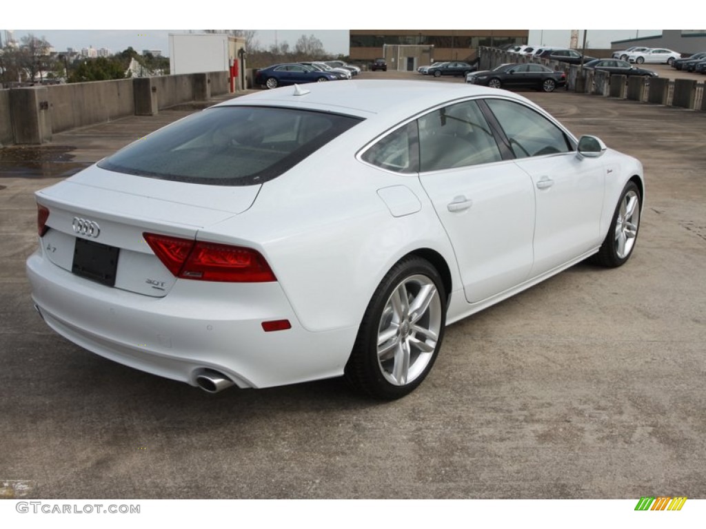 Glacier White Metallic 2013 Audi A7 3.0T quattro Premium Plus Exterior Photo #80640535