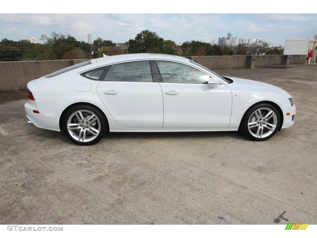 Glacier White Metallic 2013 Audi A7 3.0T quattro Premium Plus Exterior Photo #80640556
