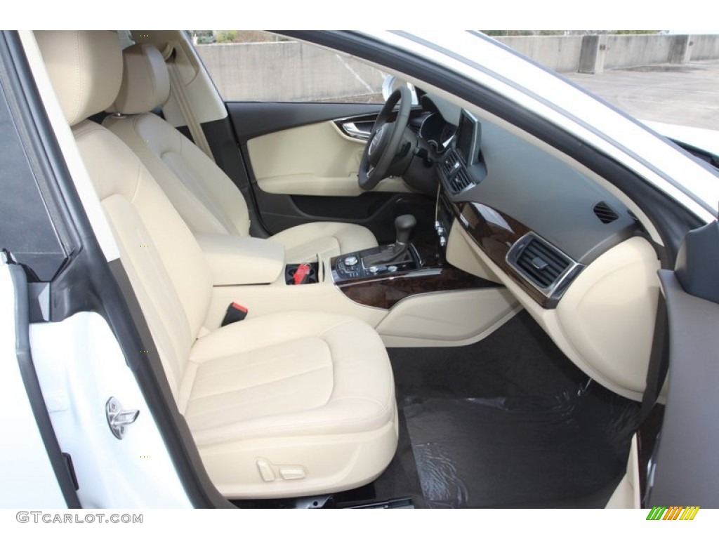 2013 A7 3.0T quattro Premium Plus - Glacier White Metallic / Velvet Beige photo #22