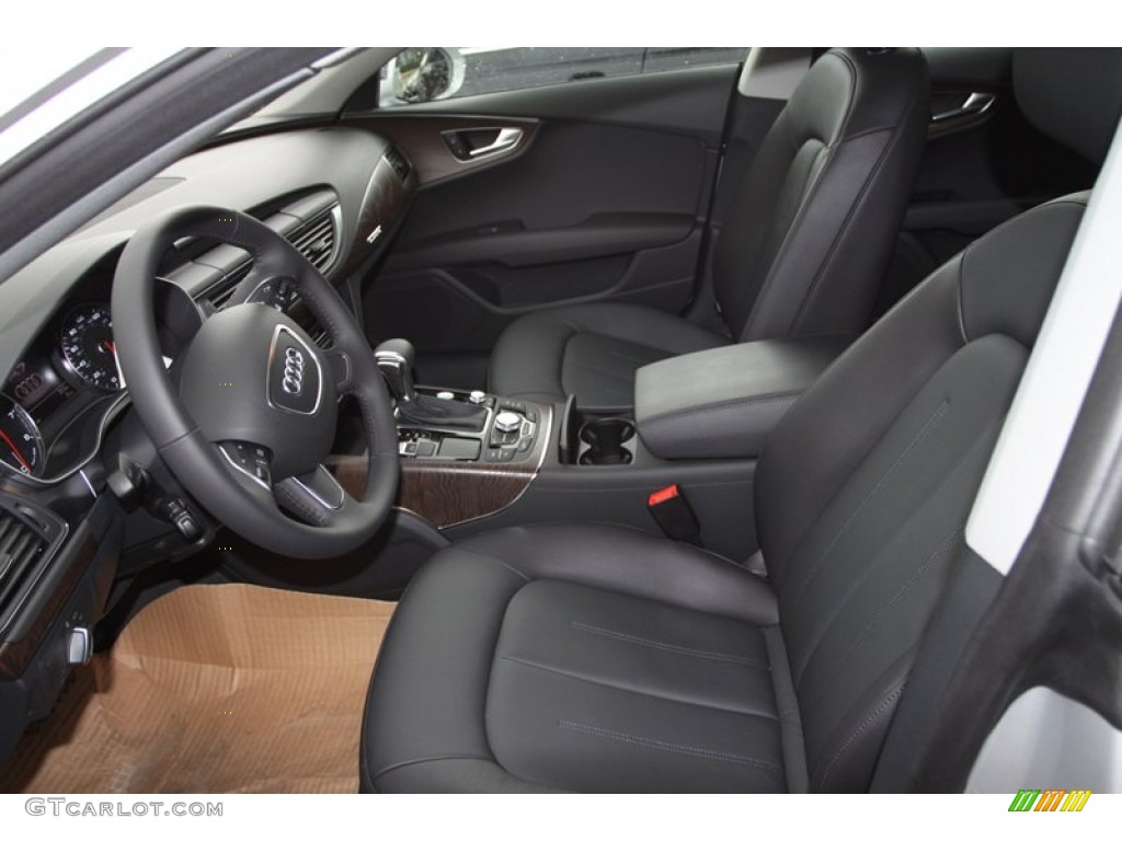 Black Interior 2013 Audi A7 3.0T quattro Premium Plus Photo #80641106