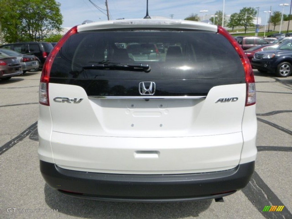 2013 CR-V EX-L AWD - White Diamond Pearl / Black photo #4