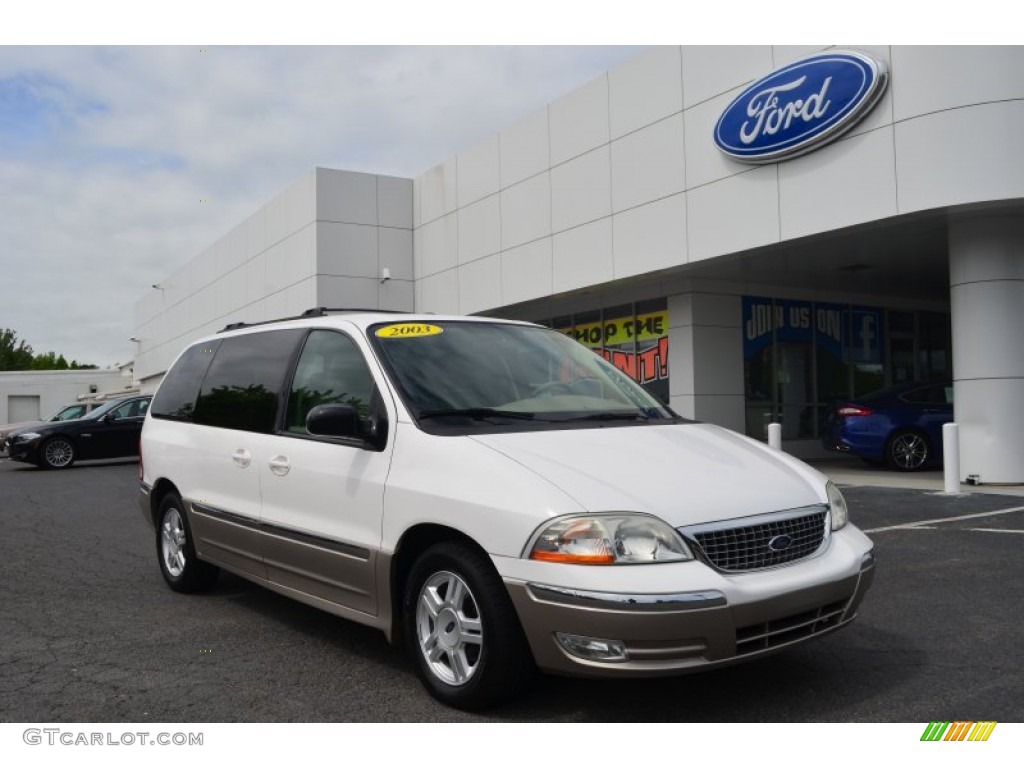 2003 Windstar SEL - Vibrant White / Medium Parchment photo #1