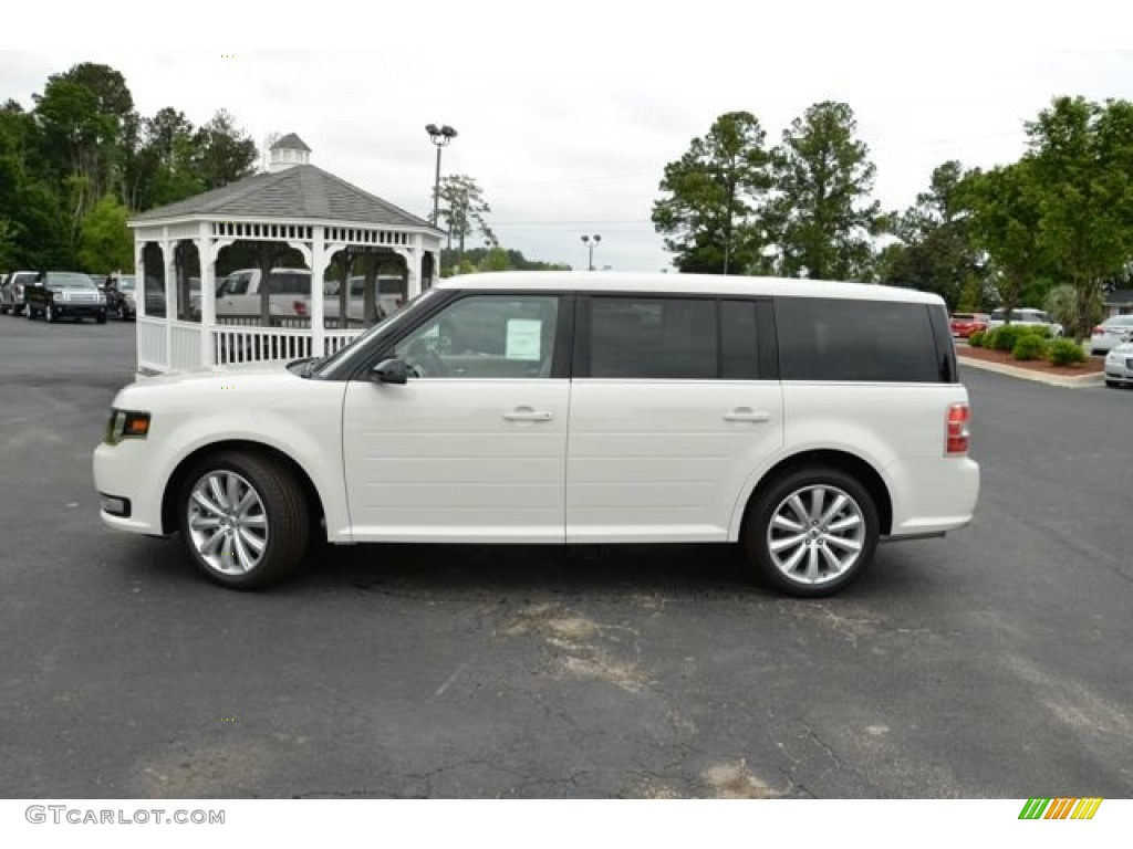 White Platinum Metallic Tri-Coat 2013 Ford Flex SEL Exterior Photo #80643244