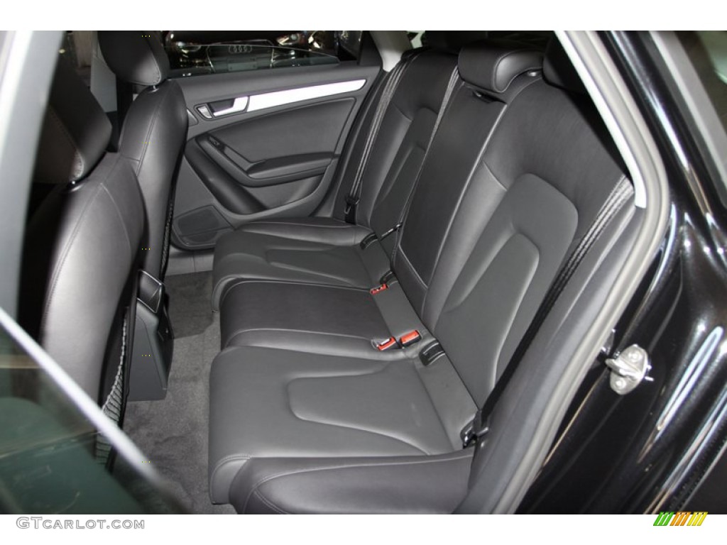 Black Interior 2013 Audi A4 2.0T Sedan Photo #80643274