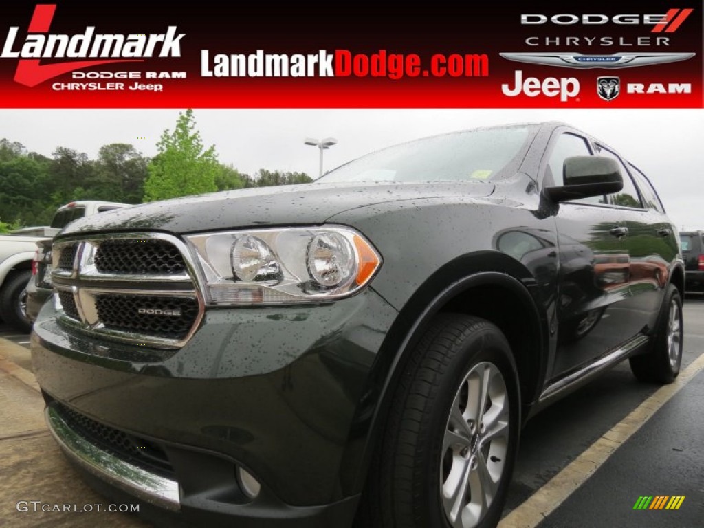 2011 Durango Express - Natural Green Pearl / Black photo #1