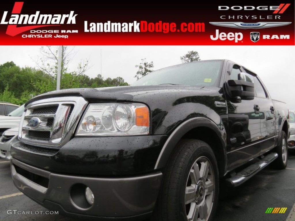 2008 F150 XLT SuperCrew 4x4 60th Anniversary Edition - Black / 60th Anniversary Flint Sport photo #1