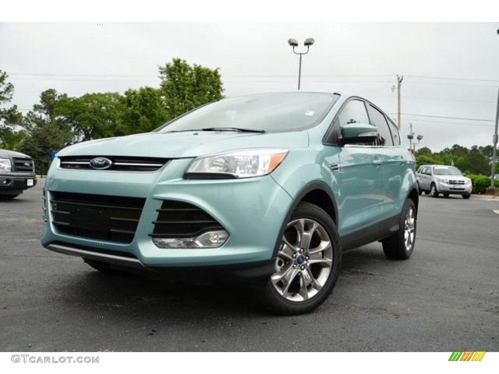 2013 Escape SEL 2.0L EcoBoost 4WD - Frosted Glass Metallic / Charcoal Black photo #1