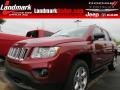 Deep Cherry Red Crystal Pearl 2013 Jeep Compass Latitude