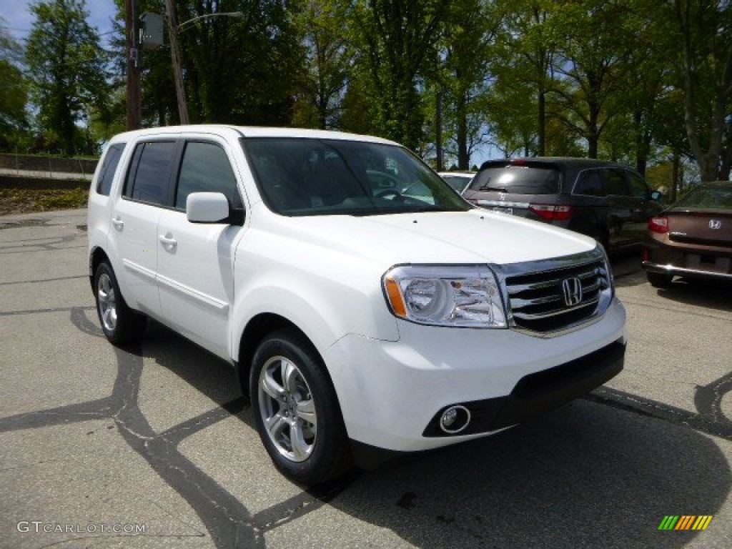 2013 Pilot EX-L 4WD - Taffeta White / Gray photo #1