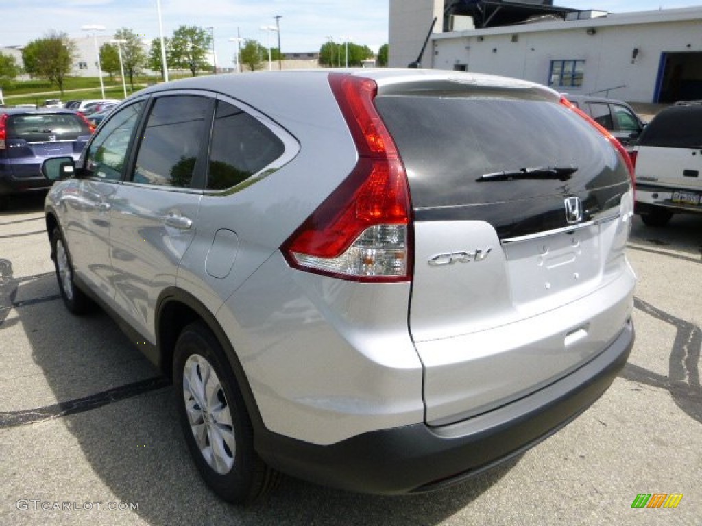 2013 CR-V EX AWD - Alabaster Silver Metallic / Gray photo #5