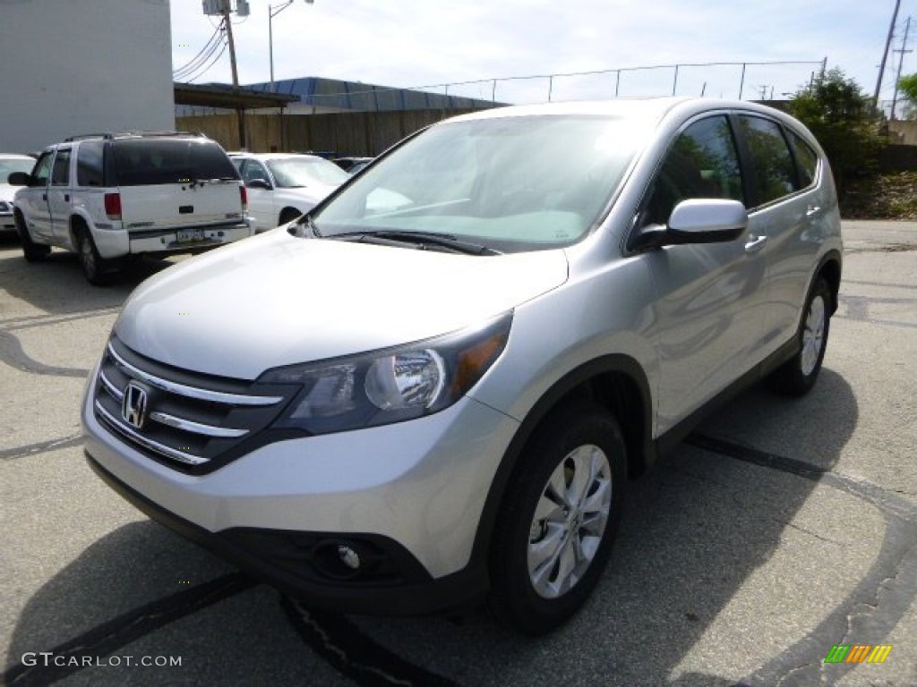 2013 CR-V EX AWD - Alabaster Silver Metallic / Gray photo #7