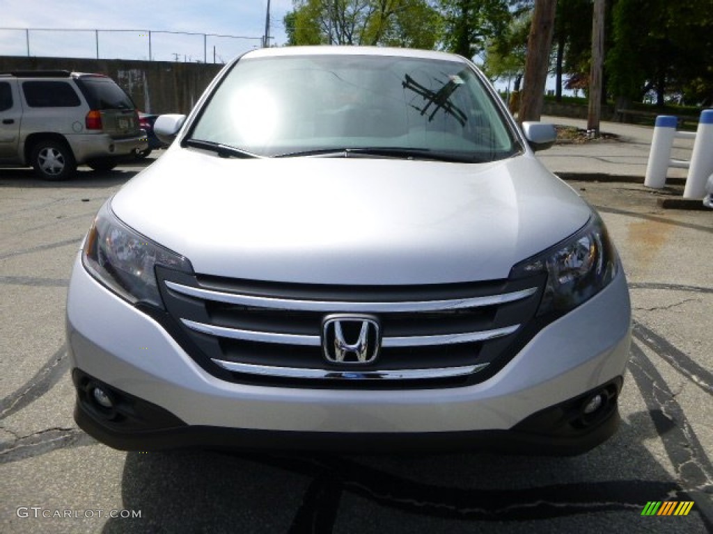 2013 CR-V EX AWD - Alabaster Silver Metallic / Gray photo #8