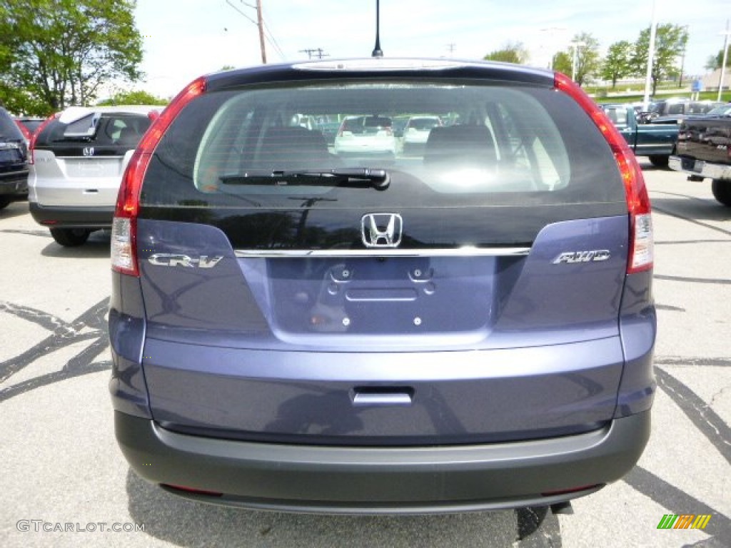 2013 CR-V LX AWD - Twilight Blue Metallic / Gray photo #4