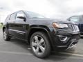 2014 Brilliant Black Crystal Pearl Jeep Grand Cherokee Overland 4x4  photo #4