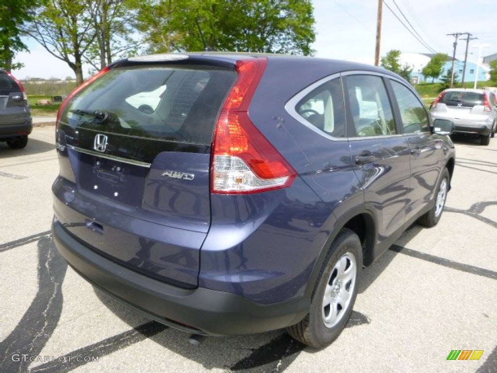 2013 CR-V LX AWD - Twilight Blue Metallic / Gray photo #3