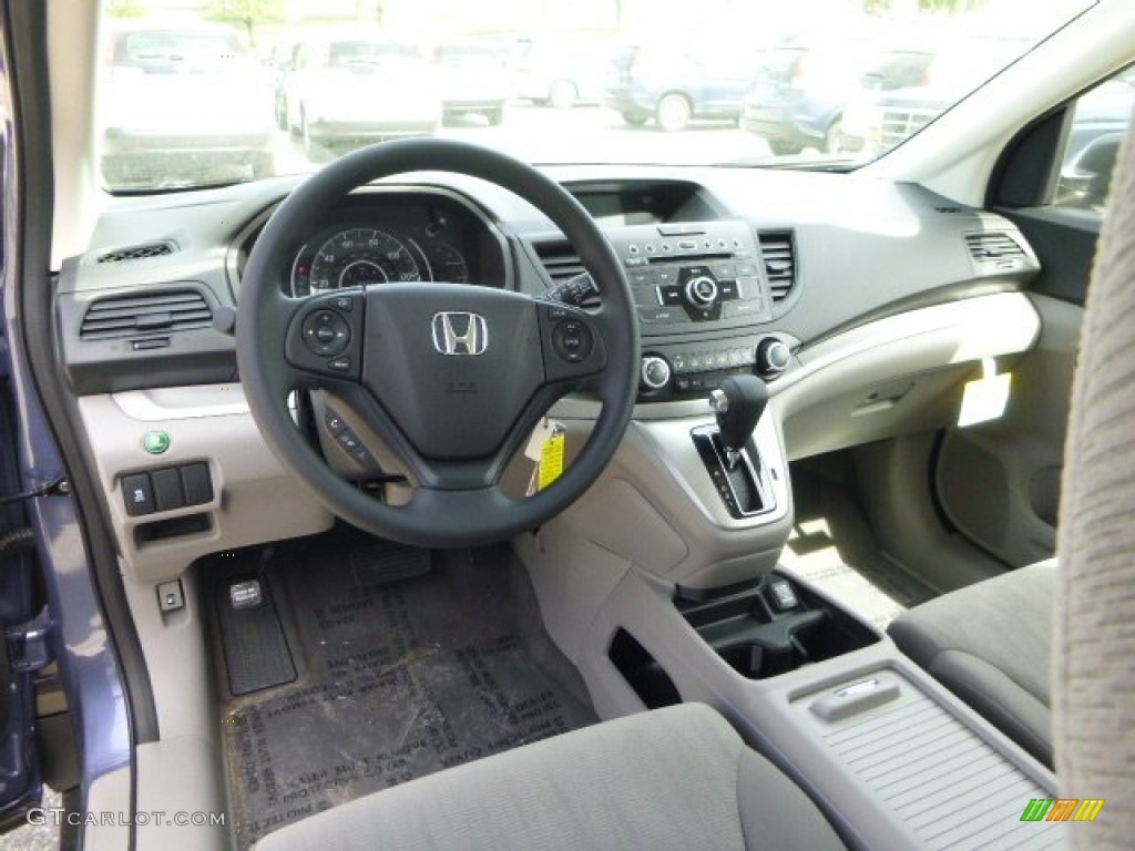 2013 CR-V LX AWD - Twilight Blue Metallic / Gray photo #12