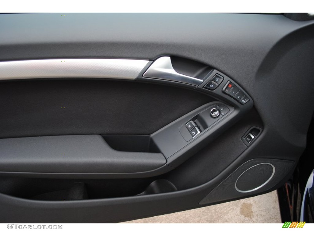 2013 Audi A5 2.0T quattro Coupe Black Door Panel Photo #80646981