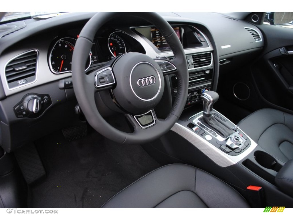 Black Interior 2013 Audi A5 2.0T quattro Coupe Photo #80646997