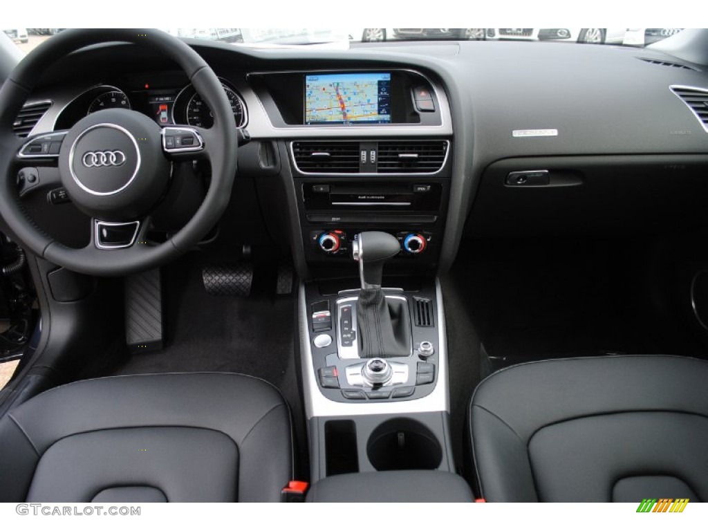 2013 Audi A5 2.0T quattro Coupe Black Dashboard Photo #80647102