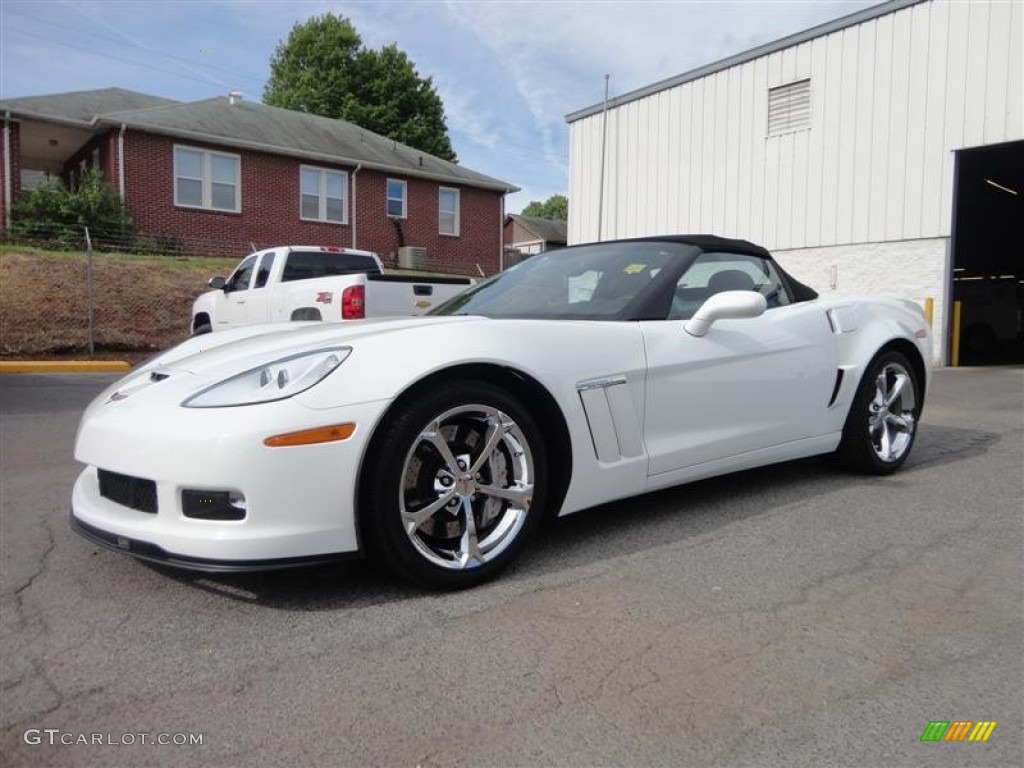 Arctic White 2011 Chevrolet Corvette Grand Sport Convertible Exterior Photo #80648205
