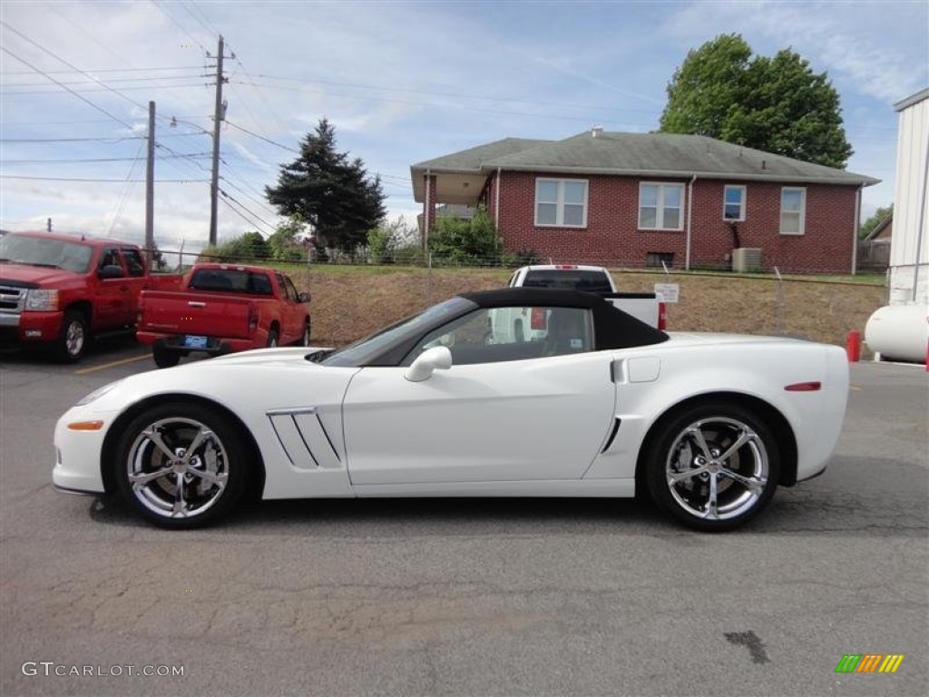 Arctic White 2011 Chevrolet Corvette Grand Sport Convertible Exterior Photo #80648220