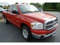 2008 Flame Red Dodge Ram 1500 SLT Quad Cab  photo #2